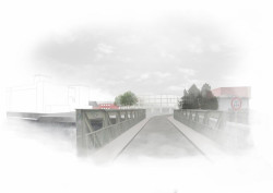 Pardubice: Mlýnský ostrov / 3. místo // rearchitekti, pohled od mostu – foto