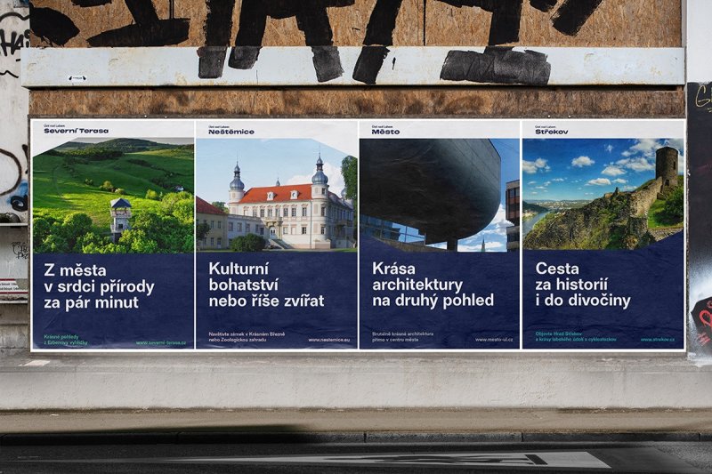 Nová vizuální identita Ústí nad Labem od studia Trifor