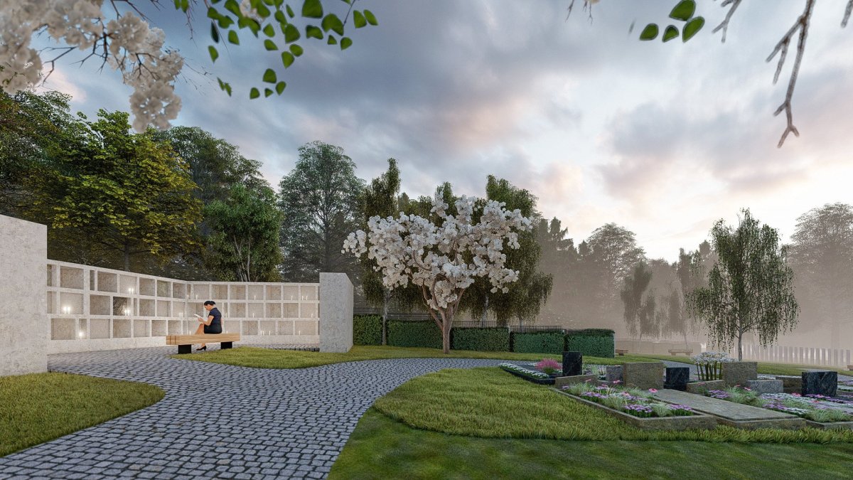 V Černošicích u Prahy vznikne nový městský hřbitov od studia MS architekti