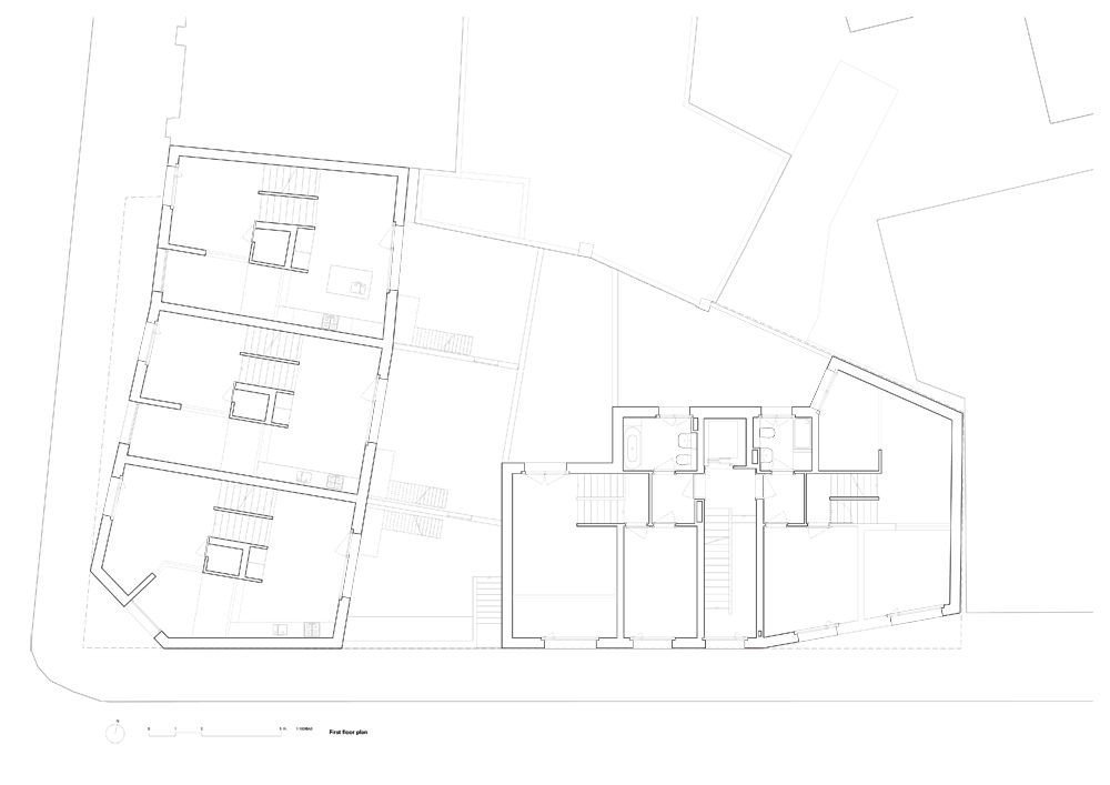 Jaccaud Zein Architects, bydlení v Shepherdess Walk, 2.NP, výkres
