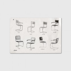 Různé typy židlí od Slezákových závodů. Foto: Galerie Funkce