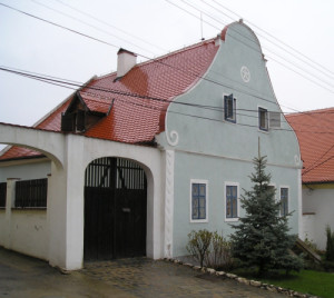 Dům čp. 49 v Pavlově, který je dohledatelný na mapě.