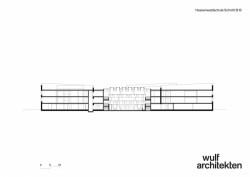 Škola Hessenwald, wulf architekten, řez