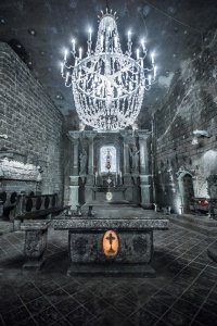 Podzemní prostory solného dolu Wieliczka