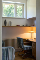 Pracovní kout (Rekonstrukce vily na Vinohradech; Atelier Hajný)