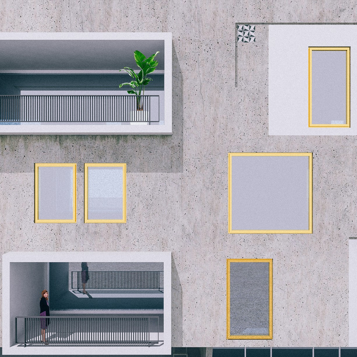 Studie bytových domů Sokolov, vizualizace, Petr Tuček, object-e