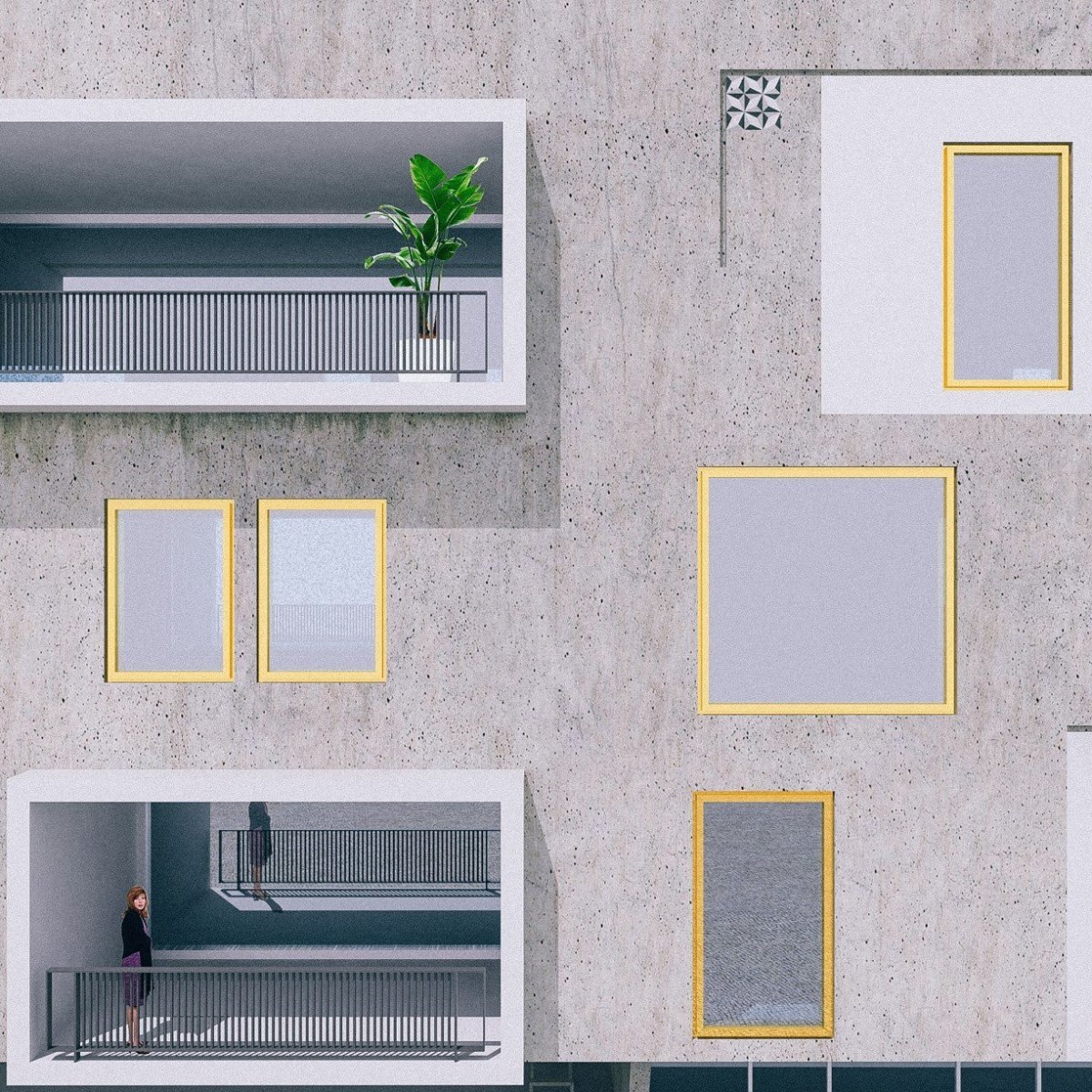Studie bytových domů Sokolov, vizualizace, Petr Tuček, object-e