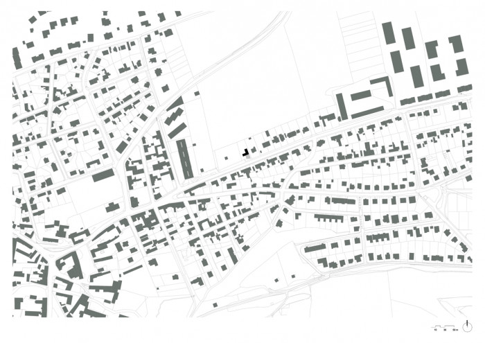 Rodinný dům Řeporyje, situace širších vztahů, FAM Architekti