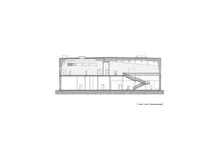 PROGRES ATELIER, Kongresový sál PVA EXPO Praha, řez podélný – foto