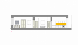 Rekonstrukce bytu v Brně, ARCHANTI, řez C - foto