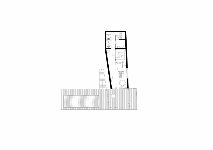 Vila na Vysoké skále, Majo architekti, půdorys 1 PP