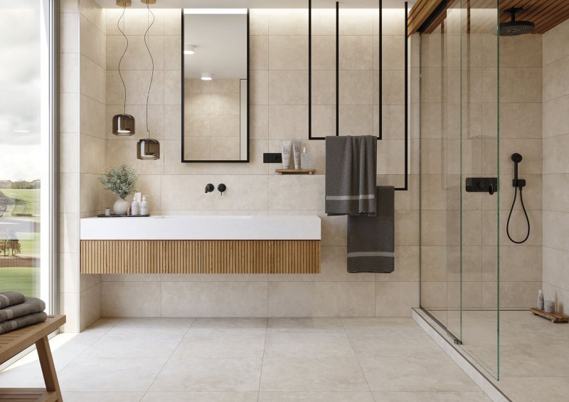 RAKO, série DALE: Moderní design cementové stěrky