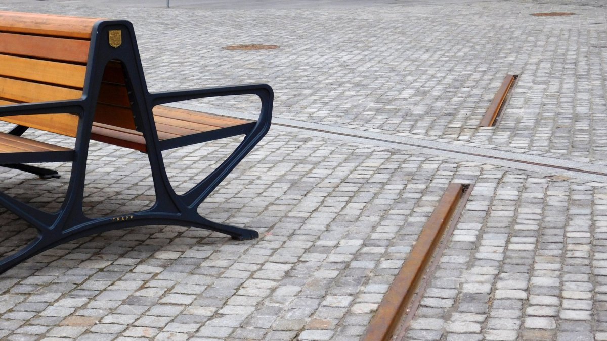 Rynek, konec 15. století, revitalizace v rámci projektu "Po stopách těšínské tramvaje" 2021-2023