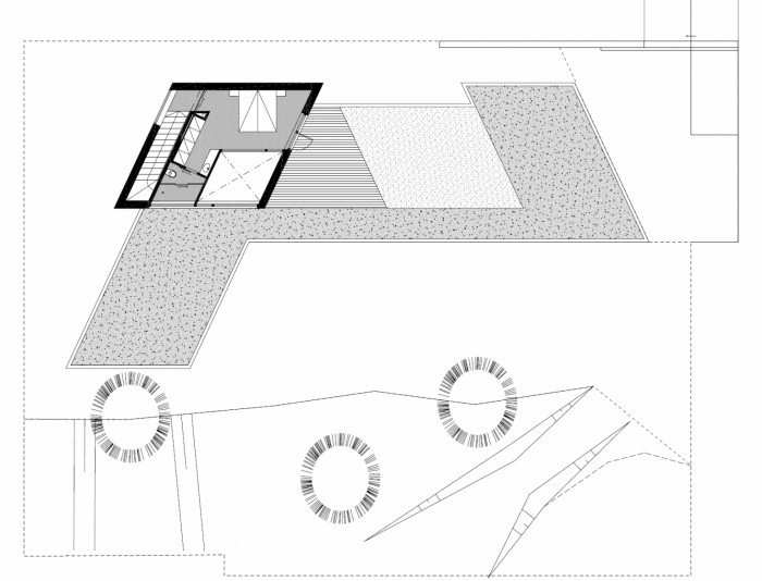 RD Barrandov, Dooom / Igor Bergmann, Ondřej Lukeš, půdorys 2NP