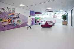 Přírodní podlahy Marmoleum jsou vhodné pro kvalitní a zdravotně nezávadné interiéry – nemocnice Haga Juliana, Haag