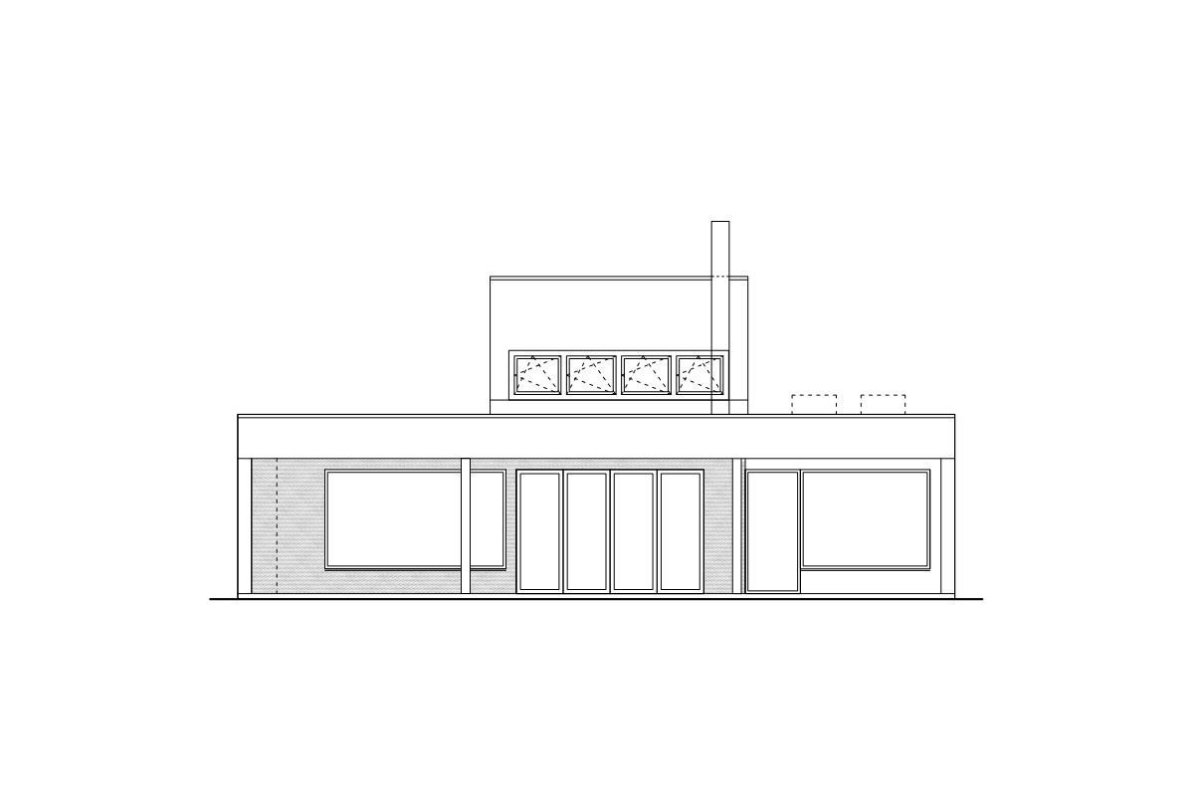 Dům se světlíkem, jižní pohled, Atelier 11