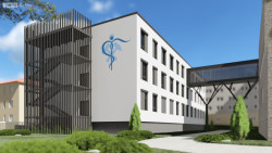 Přístavba Karvinské hornické nemocnice - vizualizace