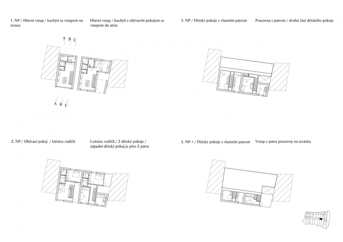 Martin Holba, Úštěcké svahy jižní, půdorysy - foto