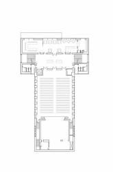 Společenské a kulturní centrum Kuřim, ARCHTEAM, půdorys 1NP