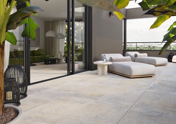 Keramické dlaždice ze série MIXTONE v odstínu nature od značky RAKO