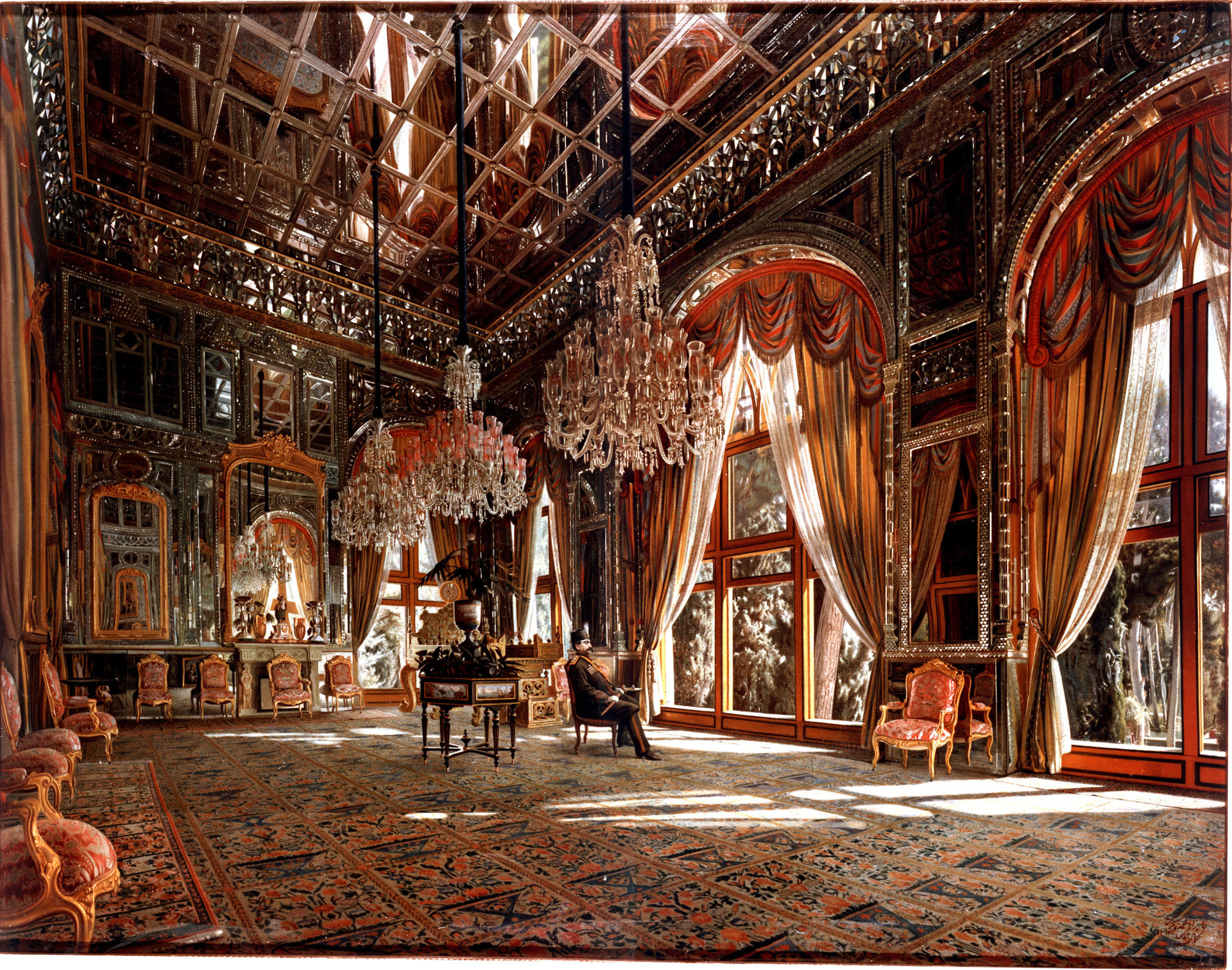 Golastánský palác v Teheránu, zrcadlový sál