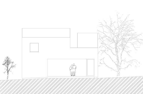 Rodinný dům Litice, pohled, Progres ateliér