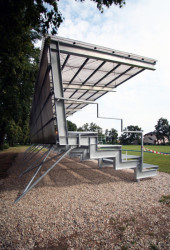 Tribuna fotbalového hřiště TJ Sokol, Záryby