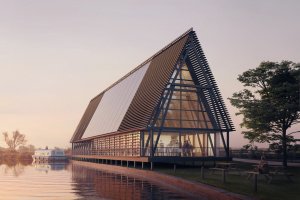 Návštěvnické a vzdělávací centrum Acle Bridge, FAM Architekti, Feilden+Mawson