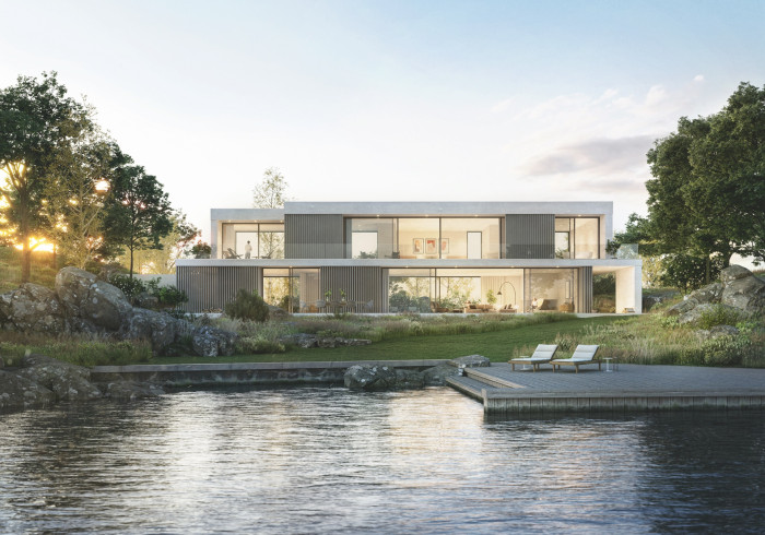 Hliníkové posuvné systémy Schüco AS PD 75.HI (Panorama Design) skloubily minimalismus s maximální funkčností a poprvé umožnily zkombinovat skrytý rám se zapuštěným prahem