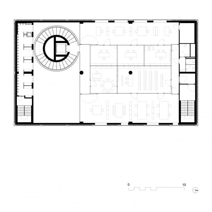 baukuh, House of Memory, půdorys 2. NP – foto