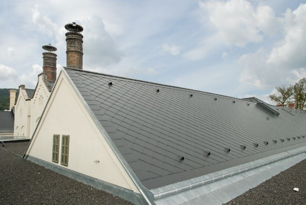 Skládaná střešní krytina Swisspearl