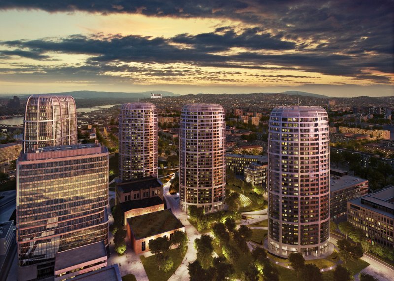 Sky park - obytné veže