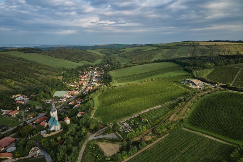 Vinařství Gurdau v Kurdějově od Aleše Fialy Vinařský dům, který má tvar kopce, navrhl architekt Aleš Fiala