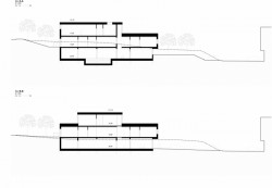Pavilon rehabilitace Nemocnice Rudolfa a Stefanie Benešov, STA, projektový ateliér - řezy