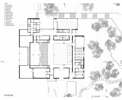 DDA Architectes, Cultural Center Alb'Oru, půdorys 1. NP – foto