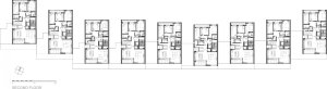 Bytový komplex ROLIČKY, Cakov+partners / Kalin Cakov, Metodiy Monev, Ján Obušek, půdorys 2NP