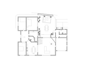 Půdorys 1.NP (Villa Amonita na Lanzarote, OOOOX)