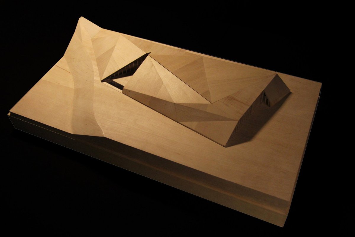 Krkonošské centrum environmentálního vzdělávání (KCEV), model, Petr Hájek architekti.
