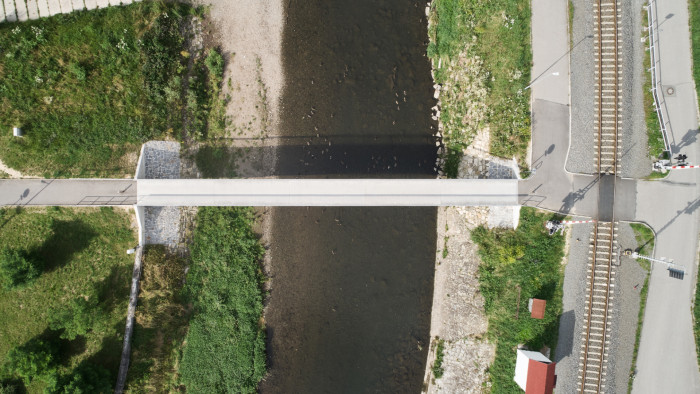 Lávka přes řeku Lubinu v Příboře, Petr Tej, Marek Blank, Jan Mourek