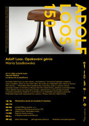 Adolf Loos 150: on-line přednáška historičky umění Marii Szadkowske, pozvánka.