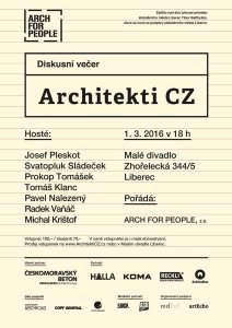 Architekti CZ v Liberci, plakát - foto
