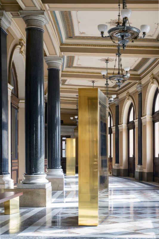 Interiéry předsálí České filharmonie v Rudolfinu, Lenka Míková architekti / Lenka Míková