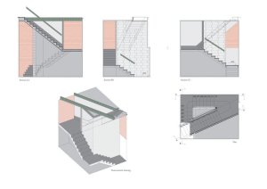 Johansen Skovsted Arkitekter, přečerpávací stanice na řece Skjern, výkres