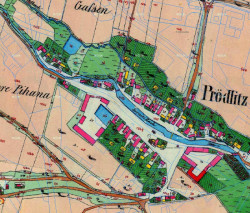 3+1 architekti, Revitalizace hospodářského dvora JACER, mapa stabilního katastru – foto