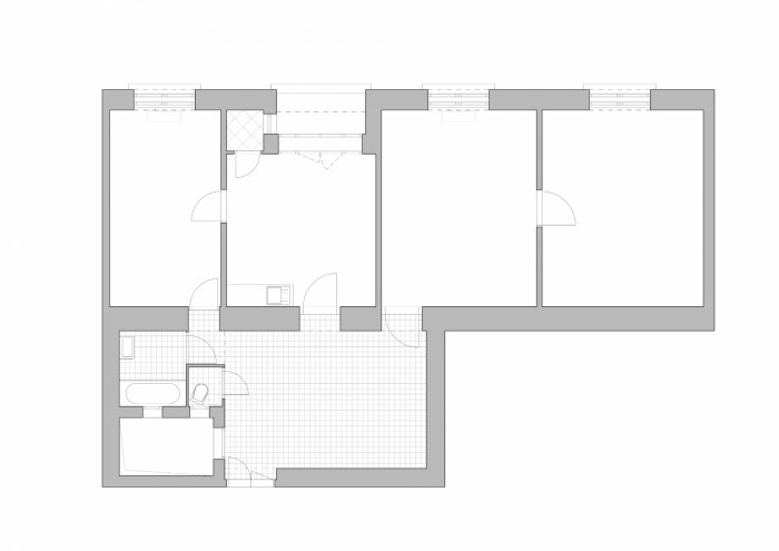 S Dejvickou noblesou, No Architects / Jakub Filip Novák, Daniela Baráčková, Barbora Jelínek, půdorys stav