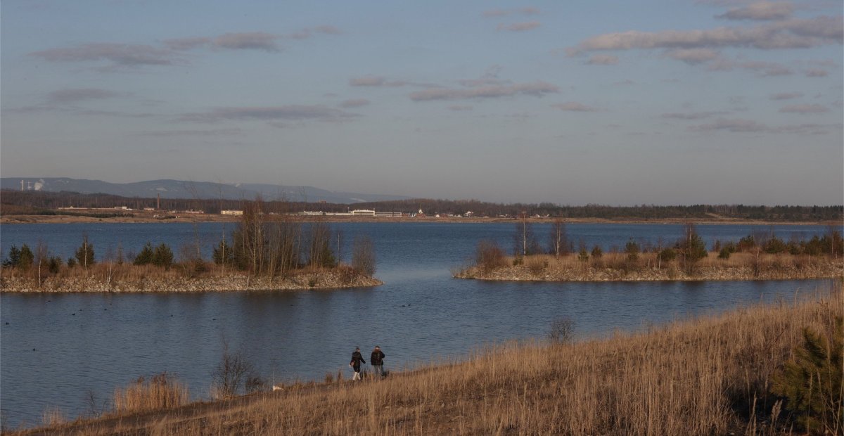 Současná podoba jezera Medard