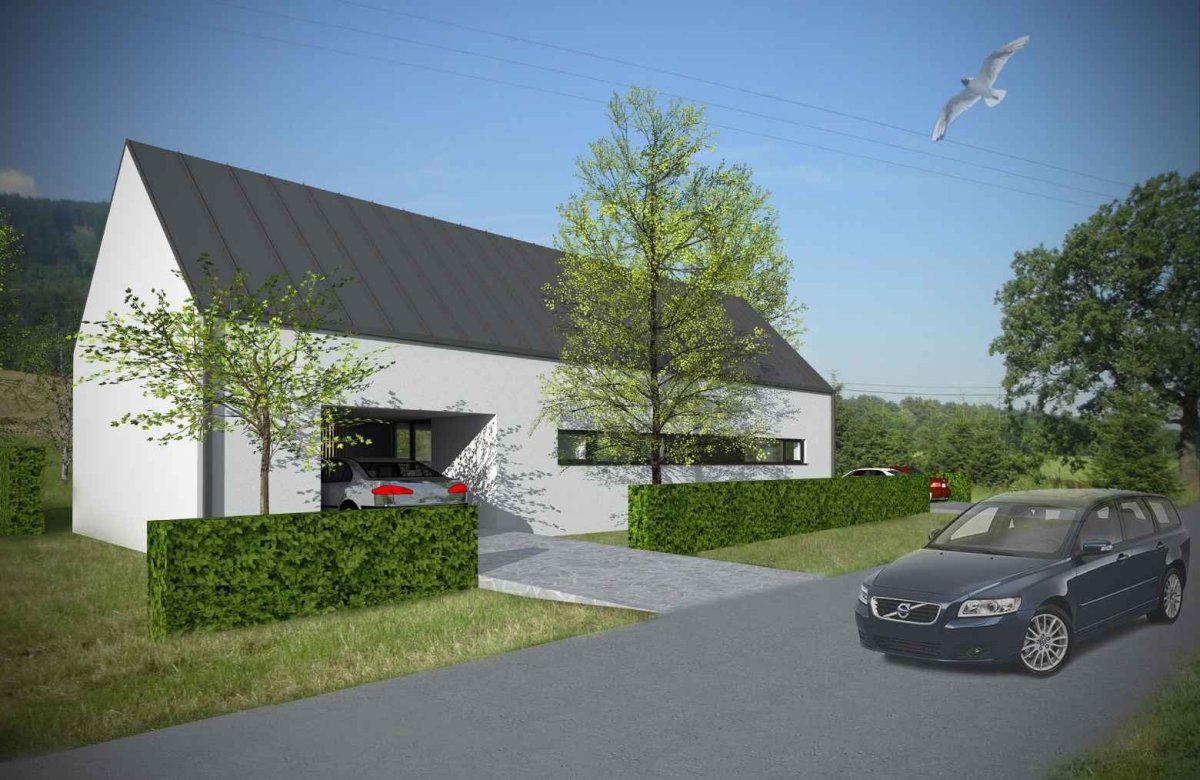 Rodinný dům ve Smilovicích, Kamil Mrva Architects / Kamil Mrva, vizualizace