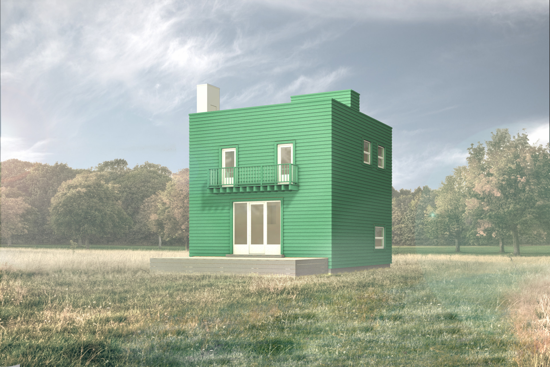 Celková vizualizace Posledního domu Adolfa Loose