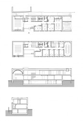 Mestský úrad Leopoldov - pôdorysy a rezy