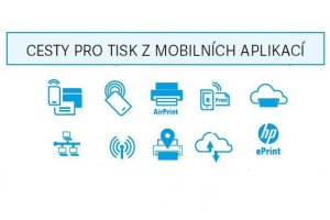 HP PageWide - cesty pro tisk z mobilních aplikací